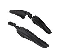 Relaxdays Lot garde-boue, protection avant et arrière, roues avec 24-28 pouces, pour différentes tiges de selle, noir