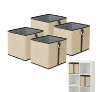 Relaxdays Lot paniers de rangement bambou