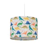 Relaxdays Luminaire, Abat-Jour orné de Dinosaures; Douille E27, HD env. 145 x 35 cm, pour Chambre d’Enfant, Multicolore