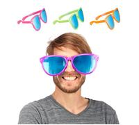 Relaxdays Lunettes de fête accessoire de soirée fête anniversaire lunette géante XXL déguisement 25 cm plastique