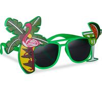 relaxdays Lunettes de fête Cocktail et Palmier