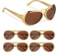 relaxdays Lunettes de fête Rapper Set de 5 pièces