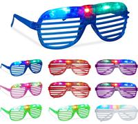 relaxdays Lunettes LED en set de 10 pièces