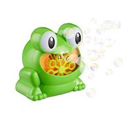 Relaxdays Machine à bulles 13 cm Grenouille machine à bulles savon canon à bulles enfant Grenouille verte