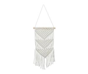 Relaxdays Macramé mural en lot de 2