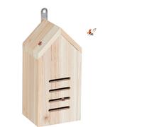 Relaxdays Hôtel à Insectes Pratique, en Bois Non traité, pour coccinelles, à Suspendre dans Le Jardin, Nature