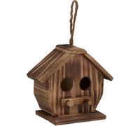 relaxdays Maison d'oiseaux décorative en bois