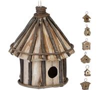 relaxdays Maison d'oiseaux décorative en différents designs