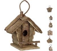 relaxdays Maison d'oiseaux décorative en différents designs