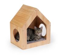 Relaxdays Maison en bois pour chat, mur ou sol