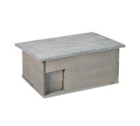 Relaxdays Maison hérisson résistant à l’Hiver, Montage, à l’abri des Chats,entrée de Labyrinthe, HlP 21x46x34 cm, Bois