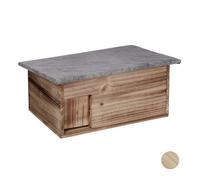 Relaxdays Maison pour hérisson résistant à l'hiver