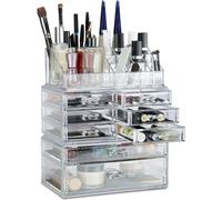 relaxdays Make-Up-Organizer transparent/or