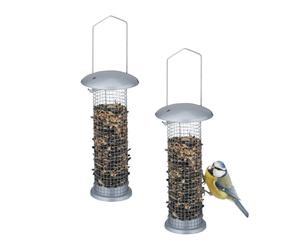 Relaxdays Mangeoire à oiseaux en lot de 2