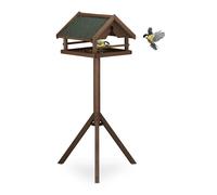 Relaxdays Mangeoire oiseaux extérieur avec support