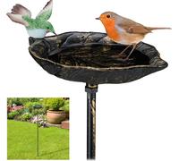 relaxdays Mangeoire pour oiseaux en fonte avec piquet de terre