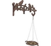 relaxdays Mangeoire pour oiseaux en fonte murale