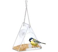 relaxdays Mangeoire pour oiseaux triangulaire pour fenêtre