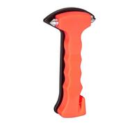 Relaxdays 10024324 Marteau d'urgence pour Voiture avec Coupe-Ceinture, Marteau d'urgence de fenêtre avec Pointes en Acier, Couteau de Ceinture de Voiture, Marteau de Voiture Orange