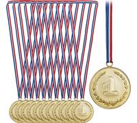 relaxdays Médaille d'or pour enfants Set de 12 pièces