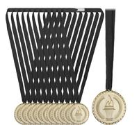 relaxdays Médaille d'or pour enfants Set de 12 pièces