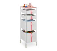 Relaxdays Meuble de rangement enfants 4 tiroirs