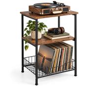 Relaxdays Meuble platine vinyle industriel