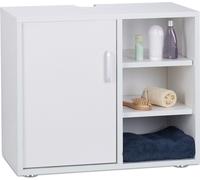 relaxdays Meuble sous-lavabo 4 compartiments