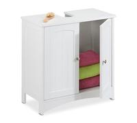 Relaxdays Meuble sous-vasque avec portes