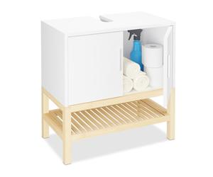 Relaxdays Meuble sous lavabo pour salle de bain