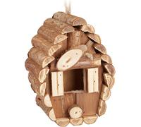 relaxdays Mini maison d'oiseaux en bois
