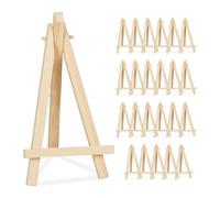 Relaxdays Minichevalet, lot décoratif et Pratique de 24, en Bois, pour Un Mariage ou Anniversaire, Nature