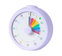 Relaxdays minuteur visuel Silencieux Enfants, Alarme Optique, Violet
