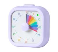 Relaxdays minuteur visuel silencieux pour enfants, alarme visuelle, violet