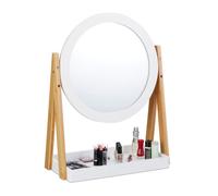 Relaxdays Miroir cosmétiques bambou et MDF