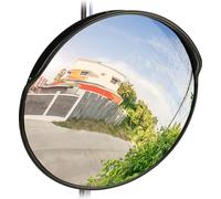 relaxdays Miroir de circulation 60 cm noir