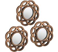 relaxdays Miroir décoratif, lot de 3