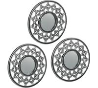 relaxdays Miroir décoratif, lot de 3