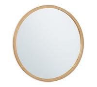 Relaxdays Miroir Mural Rond, Cadre en Bambou, décoration, diamètre : 61 cm, pour Salle Bain, Dressing, entrée, Nature