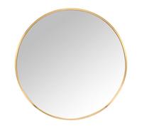 Relaxdays Miroir Rond, Ø 70 cm, avec Cadre, Miroir Mural pour Couloir, Salle de Bains, Salon, à Suspendre, doré