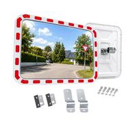 Relaxdays Miroir routier rectang.