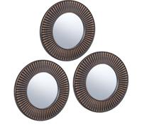 relaxdays Miroir set de 3 soleil