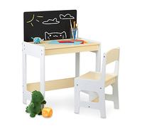 relaxdays Ensemble de sièges pour enfants avec tableau