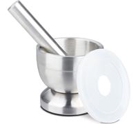 relaxdays Mortier avec pilon Acier inoxydable