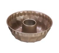 Relaxdays Moule à kouglof, pour Divers gâteaux, Dimensions H x D : 9 x 25 cm, Plat pour savarin, antiadhésif, Beige