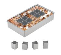 Relaxdays Moule Chiffres et Lettres, modifiable, pour gâteaux, Anniversaires, L x P : 31,5 x 18 cm, Aluminium, argenté