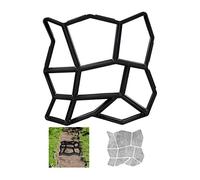 Relaxdays Moule en béton pour la Fonte de plaques de Marche; Lot de 2, en Forme de Pierre pour aménaement personnalisé du Jardin.
