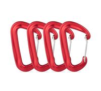 Relaxdays Mousquetons en aluminium lot de 4