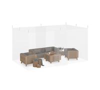Relaxdays Moustiquaire Jardin, 250 x 300 x 500 cm, serrée, intérieur & extérieur, Protection Insectes, Polyester, Blanc