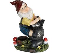 relaxdays Nain de jardin avec lanterne
